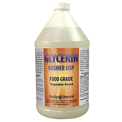 Vegetable Glycerin - All Natural, Kosher, USP Grade - Premium Quality Liquid Glycerin, Excellent Emollient Qualities, Amazing Skin and Hair Benefits, DIY beauty products-1 gallon (128 oz.)