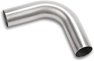 90 Degree Elbow 2.25 Inch 57mm OD Aluminum Intercooler Pipe Piping Air Intake Tube, 1.5D Radius, Brushed Finish