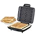 DASH No-Drip Waffle Maker - Four Waffle Molds, Nonstick Waffle Iron with Quick Heat-Up, Nonstick Surface - Perfect Waffle Maker for Kids and Families, Just Add Batter