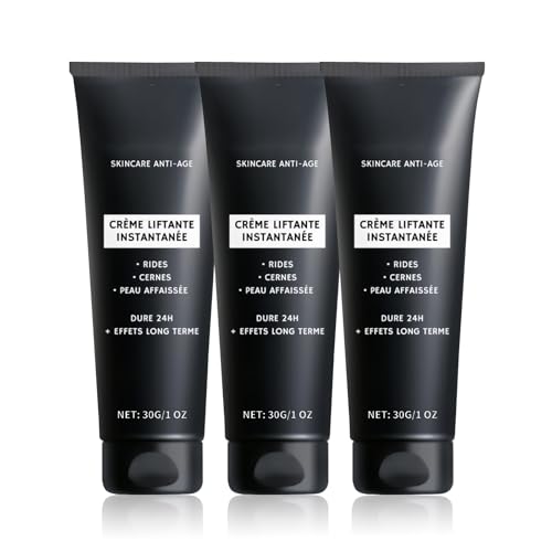 Crema de elevación instantánea antiarrugas, crema reafirmante facial instantánea, efecto alisador e instantáneo, lifting facial de acción rápida, natural y suave, fácil de aplicar (3)