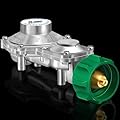 GGC 2 Stage Propane Regulator with QCC1 & 3/8" NPT Connector, CSA Certified Gas Regulator for RV/Camper/Generator/Grill - Heavy Duty Brass Construction, Safety and Tight Connection & Easy Install