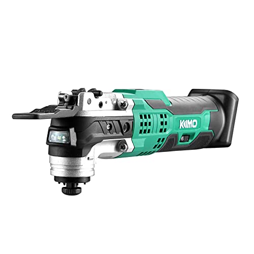 Image of KIMO 20V Cordless Oscillating Tool, Replacement Part, 21000 OPM Variable Speed & 3 Oscillating Angle, LED & Quick-Change, Battery Powered Multi-Tool for Cutting Wood Nail /Scraping /Sanding(ONLY Tool)