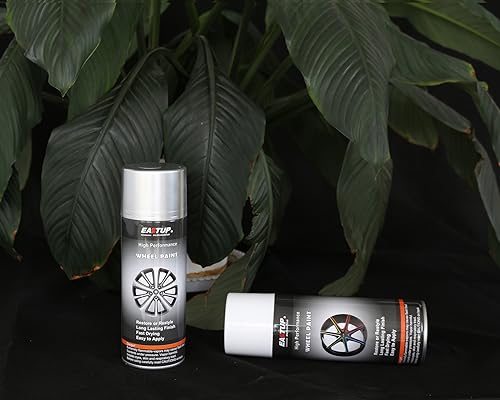 EASTUP Machined Premium Imitation Silver Plating Metallic Acrylic Enamel Wheel Paint - Brilliant Finish, High Durability, Fade-resistant, Quick Drying Rim Coating Spray Paint for Machined Surface.