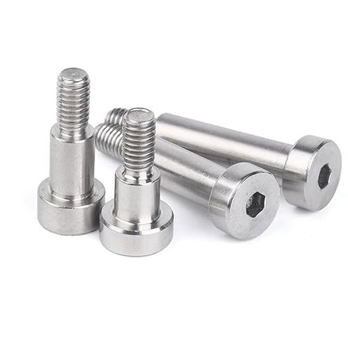 AYYSSM 10XM8X10-12XM10X70 Acero Inoxidable 304 Cabeza Hexagonal con Cabezal for Tornillos Hombro Convexo Tornillo de Paso Igual (Color : 304, Size : 12XM10X30 5pcs)