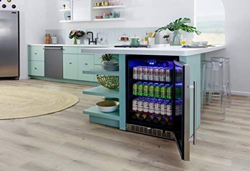 EdgeStar CBR1501SLD 5.49 Cu. Ft. EdgeStar 142 Can Built-in Stainless Steel Beverage Cooler - Image 4