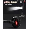 Electric Scooter 500W Peak Motor, 12 Miles Range & 15 MPH, 8 Flat-Free Tires, UL Certified, Foldable Electric Scooter for Adults, Teens and Big Kids
