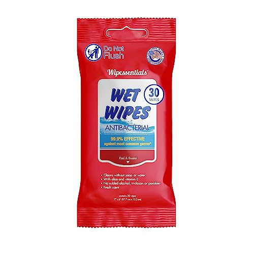 A photo of hand sanitizer wipes.