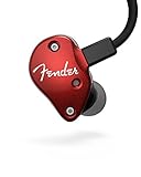 Fender FXA6 Professional In-Ear Headphone Monitors for live performance, studio, or high-definition casual listening - Red