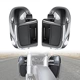Vented Leg Fairings with Glove Boxes for Harley,Carbon Fiber Pattern Lower Vented Leg Fairings for Harley Touring Road King Glide, Street Glide, Electra Glide, Ultra-Classic 2014-2023 Accessories