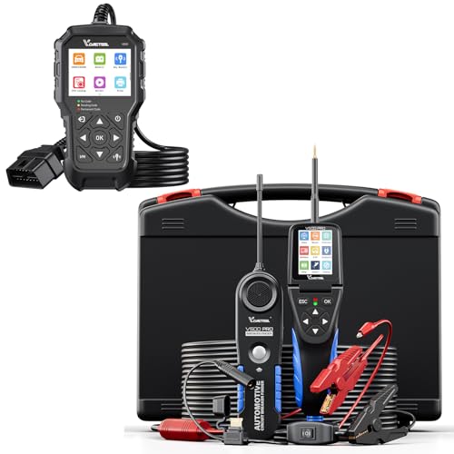 Image of VDIAGTOOL V500 Pro Automotive Power Circuit Probe Tester with Breaker Finder with VD31 Car Code Reader, OBD2 Scanner with Car Key Battery Tester