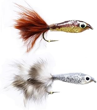 6pcs Freshwater Fly Fishing Streamer Flies imitating Leech&Minnow Fish Pattern Streamers Fishing baits