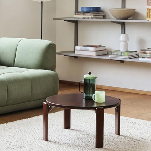 Table basse ovale bois massif résistant pour éviter les chocs