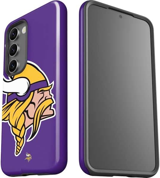 Skinit Pro Phone Case Compatible with Galaxy S23 Plus - Officially Licensed NFL Minnesota Vikings Large Logo Design