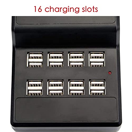 Sistema de escucha asistida Retekess T130, auriculares para guías turísticos (1 transmisor y 10 receptores), para iglesias, plantas, tours, estilo clásico, fácil de usar, con conector Jack 3.5 mm y estación de carga USB de 16 puertos miniatura 5