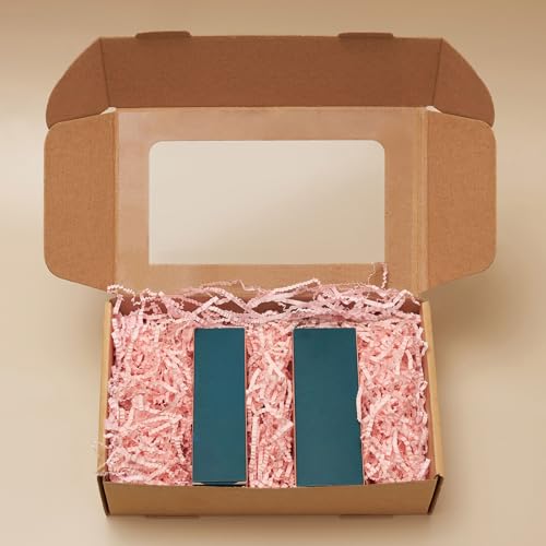 Image of 1 /2LB Light Pink Crinkle Cut Paper Shred Filler Great for Gift Wrapping, Light Pink Basket Fillers, Birthday, Gift Wrapping, Anniversary, Halloween Thanksgiving Christmas Party Decor Filling Supplies