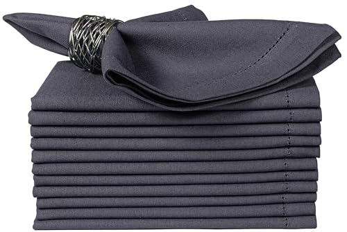 Bedding Craft Cotton Cloth Dinner Napkins Set of 12 –