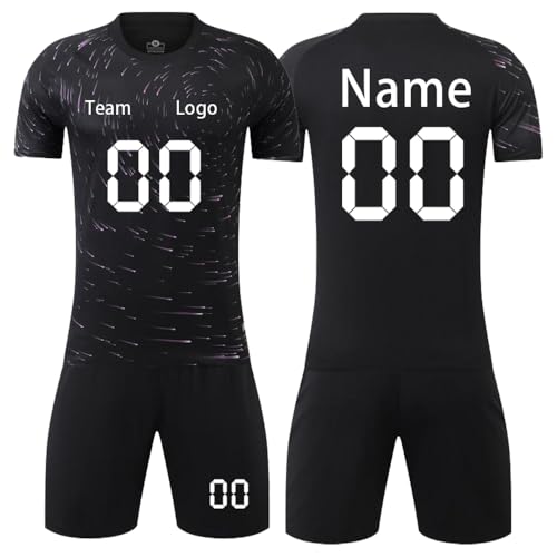 Genérico Equipación de Fútbol Personalizada Camisetas de Fútbol Personalizadas para Adultos y Niños Personalizado Conjunto de Fútbol con Nombre y Número