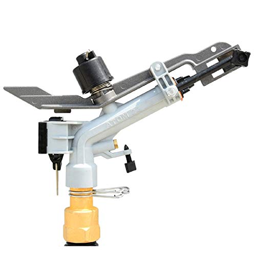 YUZUAK - Atom22, Profi 1' Impulsbetriebs-Beregner, Industrie Sprinklerpistole Oberflurregner für Großflächige Bewässerung, 1 inch Impuls-Beregner, Kreisregner, Teilkreisregner, Schwinghebelregner.