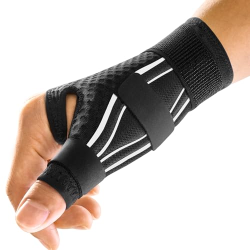 FREETOO Ergonomique Attelle de Pouce Droit ou Gauche pour Tendinite, Arthrose, Rhizarthrose, Ténosynovite de De Quervain, Orthèse de Pouce pour Fracture,...