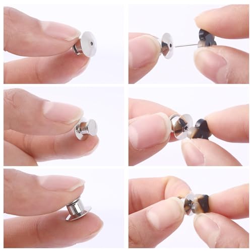 Fermoirs à épingle en métal pour réparer les attaches perdues de broche et pins - 5