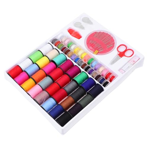 SEWACC Quilting Thread Complete Sewing Kit 32 Needles for Home Travel Repairs