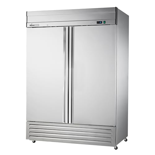 Commercial Refrigerator – 2-Solid Door Reach-in, Stainless Steel, 54″ W (69K-936)