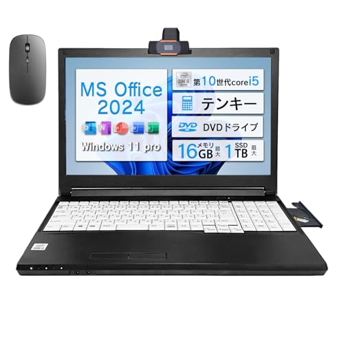 (�����ςݕi)�m�[�g�p�\�R�� ��胁�[�J�[LIFEBOOK A5510 ��10���� Core i5 Office 2024&Windows 11���ڃm�[�gPC 15.6�^ DVD���� �e���L�t�� �J�����O�t��HDMI/USB3.0/WiFi�i16GB������
