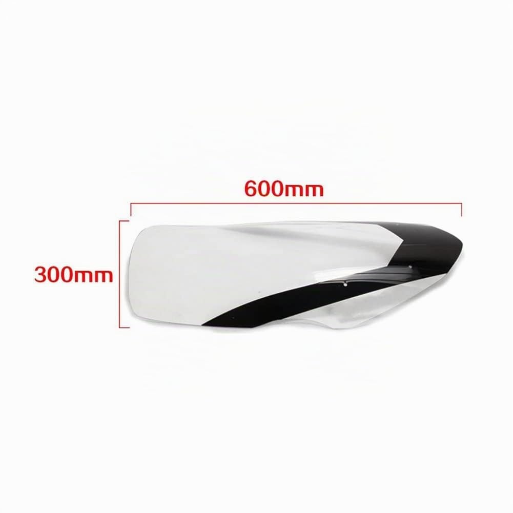 MotoPare-Brise Yamaha N-Max 125/155 2016-2018 Pare-Brise déflecteur Pare-Vent déflecteur Pare-Brise-Glace ABS Blanc