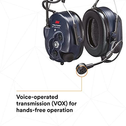 Image of 3M PELTOR WS LiteCom PRO III Headset, Headband, Professional Grade Durability, Wireless Two-Way Communication Radio, Bluetooth, Boom Microphone, Navy Blue, MT73H7A4D10N