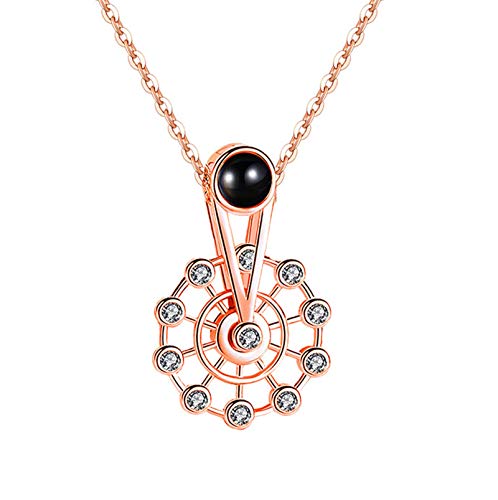 Collier Je t'aime en 100 langues : le cadeau romantique en argent 925