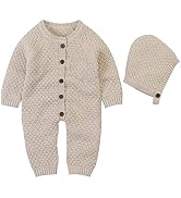 Mornyray Newborn Baby Girls Boys Sweater Jumpsuit Winter Knit Romper Clothes