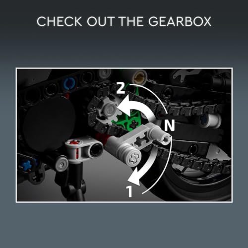 LEGO Technic Kawasaki Ninja H2R Motorcycle Toy - Building Toys for Kids, Boys & Girls, Ages 10+ - Kickstand for Display - Model Kit Birthday Gift - 42170 - Image 5