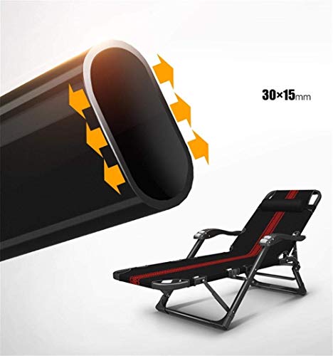 Chaise longue pliable portable, lit simple de sieste et fauteuil relax de maison