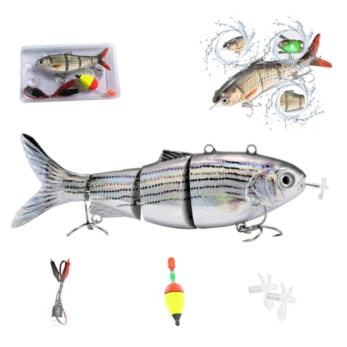 Bass Trout Fishing Bait Blaciokamith Bionic Swimming Lures - 5 Pc Multi Jointed Swimbait Set For Bass & Trout Fishing Bionic Swimming Fishing Lures Bass Trout Fishing Bait Blaciokamith Bionic Swimming Lures - 5 Pc Multi Jointed Swimbait Set For Bass & Trout Fishing Bionic Swimming Fishing Lures