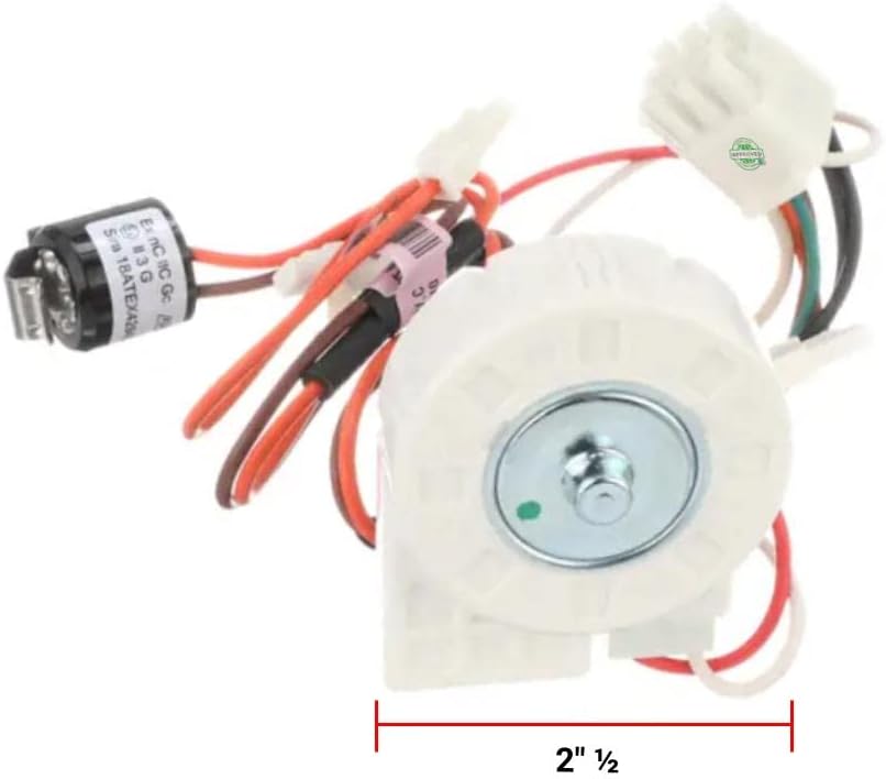 W11334745 CKD2300 Refrigerator Evaporator Fan Motor 2" ½ Length Approx. Replacement for and compatible with Amana Whirlpool KitchenAid Maytag Heavy DUTY