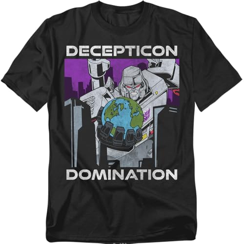 Popfunk Transformers Megatron Decepticon Unisex T-Shirt, Black, L