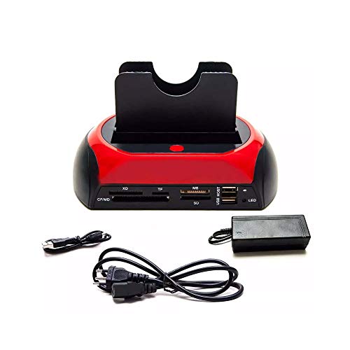 Leitor Externo Universal Case Gaveta de Cartão Memória USB HD SATA IDE