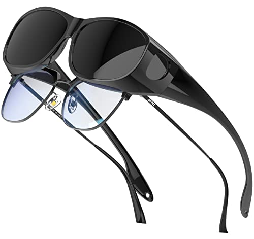 ATTCL Polarized Fit Over Sunglasses for Men and Women UV Protection Glasses for Driving and Outdoor Activities