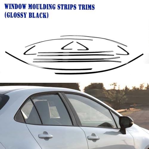 Cubierta embellecedora de ventana exterior para Toyota Corolla 2019-2024: marco de coche 2