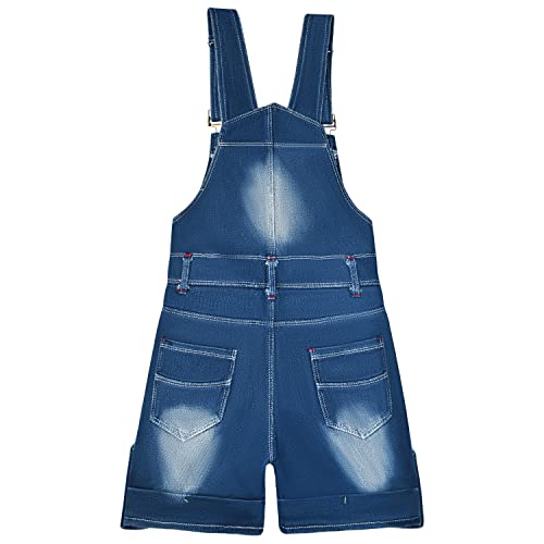 Image of Peacolate 3-11T Little&Big Kids Girls Jumpsuit&Rompers Bib Overalls Colorful Tie-dye Shortalls Suspender Shorts Jeans Pants