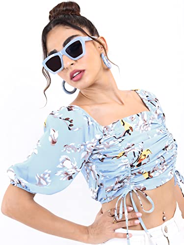 Image of KETCH Women Regular Fit Printed Short Sleeve Tops