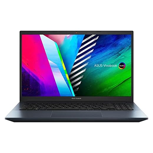 ASUS VivoBook Pro 15 OLED Ultra Slim Laptop, 15.6" FHD OLED Display, AMD Ryzen 7 5800H CPU, NVIDIA GeForce RTX 3050, 16GB RAM, 512GB SSD, Windows 11 Home, Quiet Blue, M3500QC-DS71