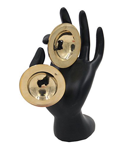 2 Pairs Pro Brass Fingers Cymbal Zills Belly Dancing Free Silk Pouch