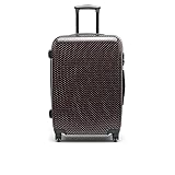 MISAKO Flori Maleta Grande - Maleta de Viaje - 50X77X22 CM - Negro - Semirrígida