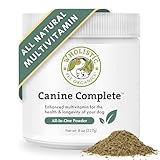 Wholistic Pet Organics Canine Complete - Dog Multivitamin Powder - 8 oz - Daily Dog Vitamins and Supplements for Homemade Food - Immune System, Skin, Coat & Overall Health - All Breeds - 22 Scoops