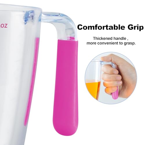 Juego de 3 Vasos Medidores Plásticos Apilables con Asa y Pico Anti-goteo miniatura 5