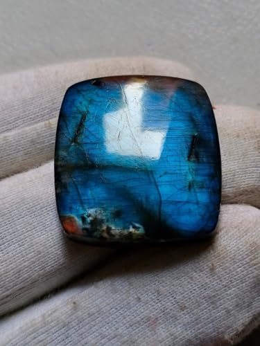 Cabochon labradorite bleue 28x25mm pour création bijoux DIY - 2