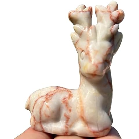 Anseqinzh Red Network Hand Carved Deer Figurine Cover