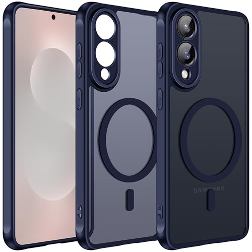 ivoler Funda Magnética para Samsung Galaxy S25 Edge 5G(No para S25 /Plus/Ultra), Compatible con MagSafe, Mate Fina Anti Choques Case, Azul
