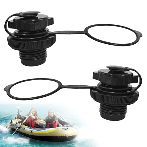 Minfuerang 2 Pièce Soupape de Bateau Pneumatique,Valve Bateau Pneumatique Inflatable,Gonflable Vannes en Spirale pour Canoës,Bateaux Pêche, Radeaux...